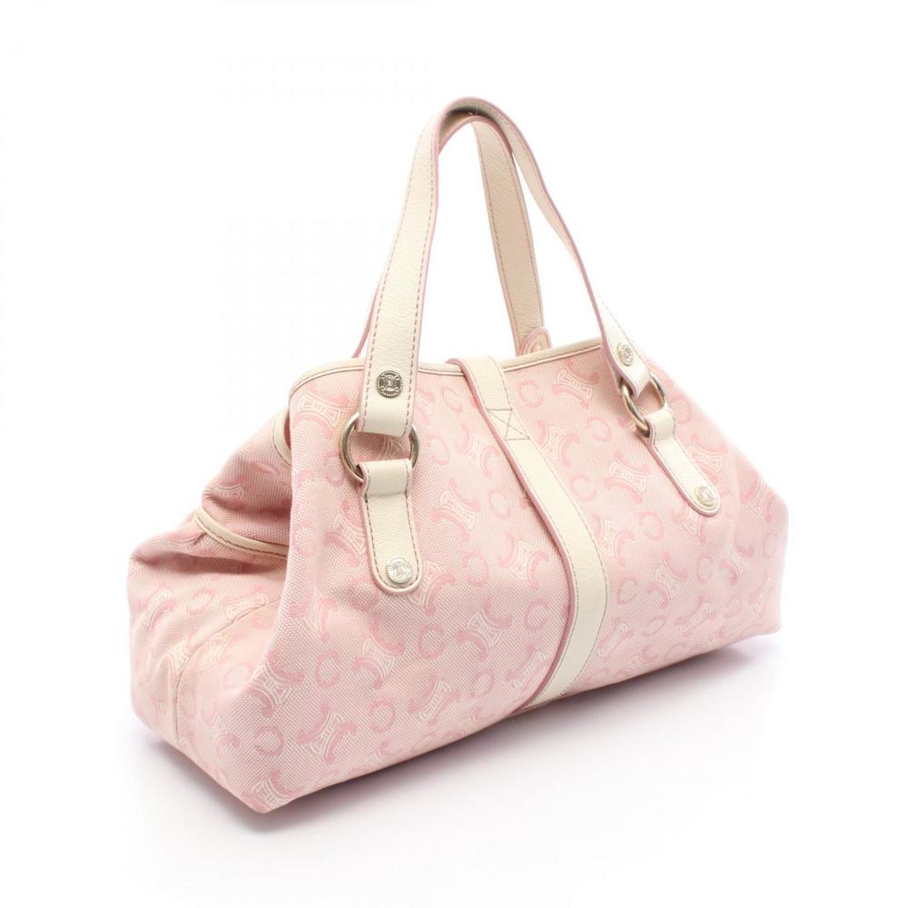 Celine Leather Macadam Lily Ivory Handbag White Pink - Picture 2 of 8